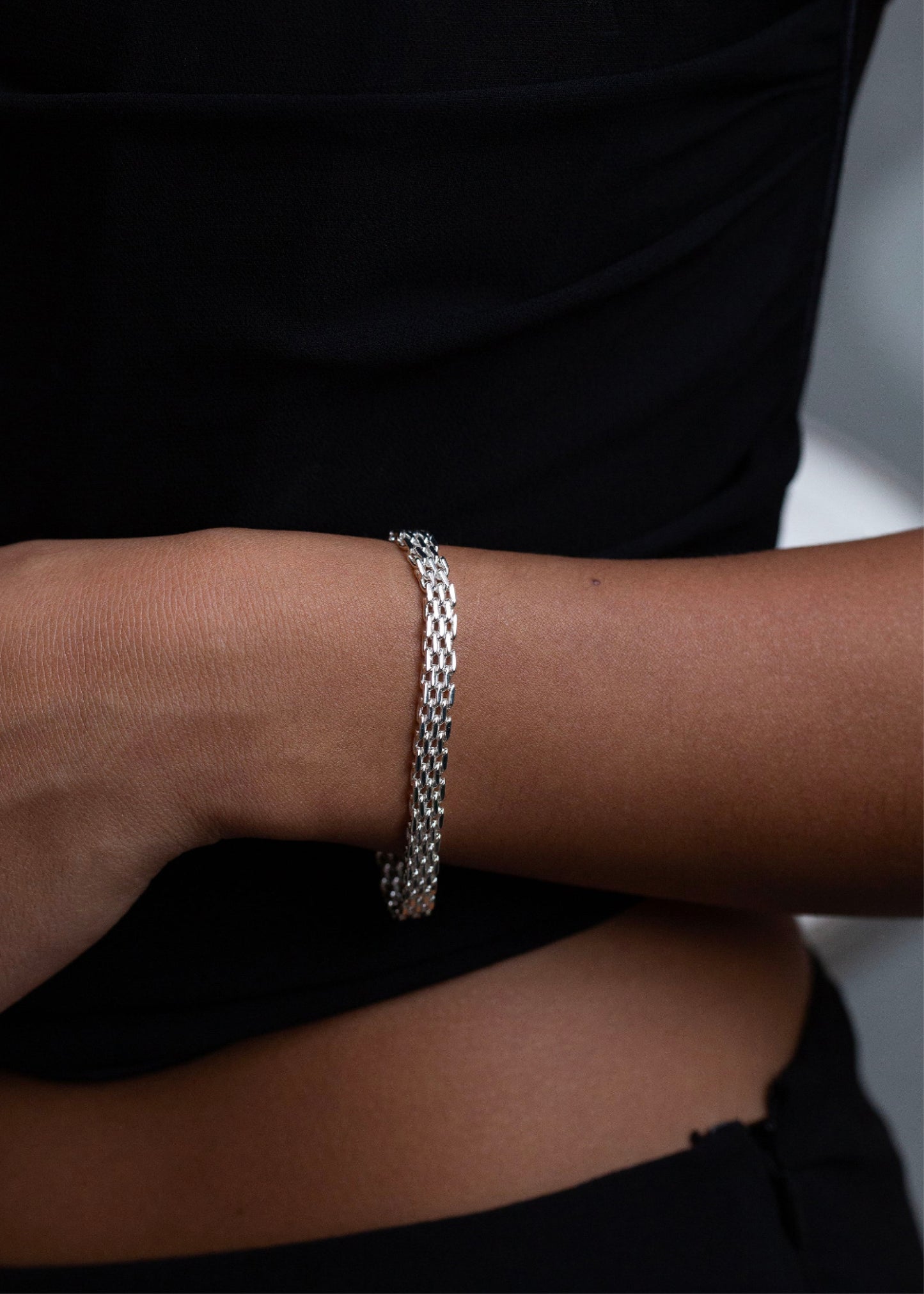 Mesh Link Bracelet Silver