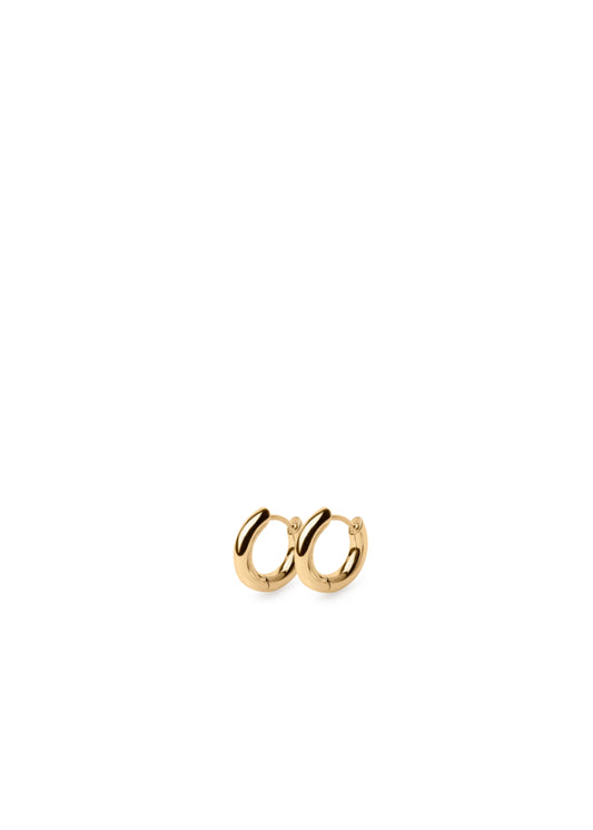 Mini Tube Hoops Gold