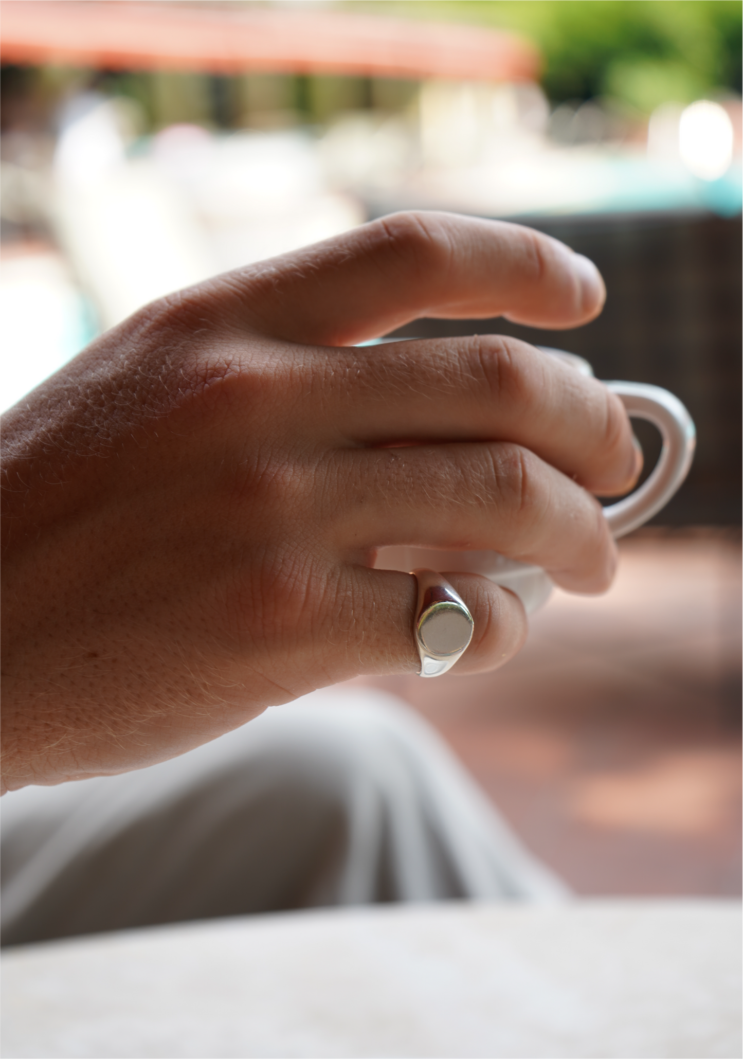 Small Round Signet Ring