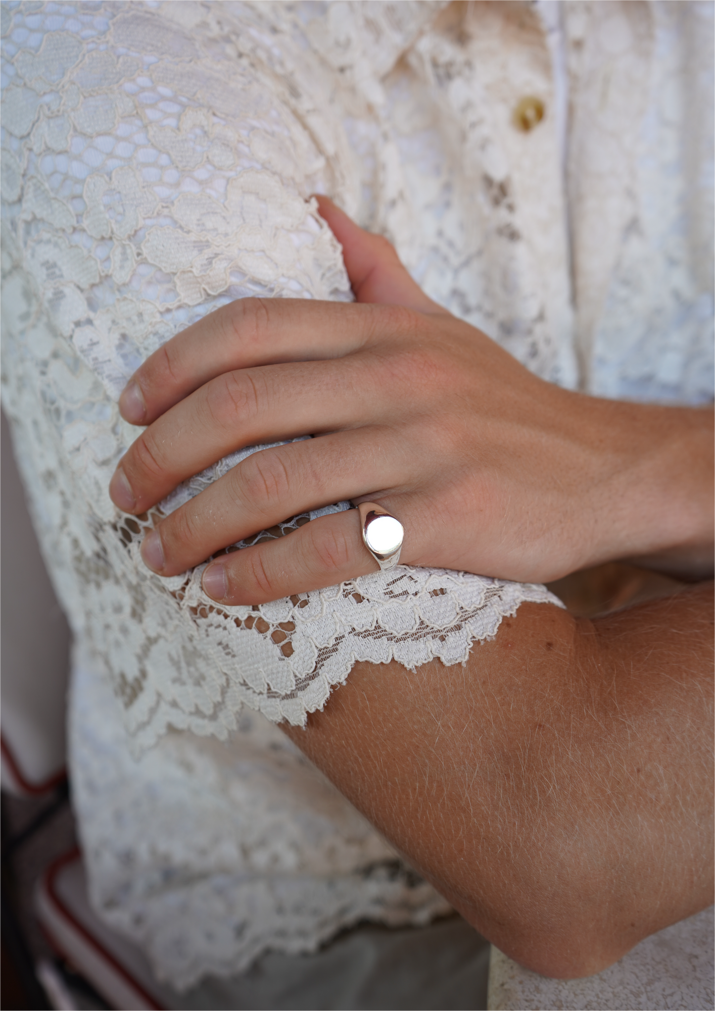 Round Signet Ring