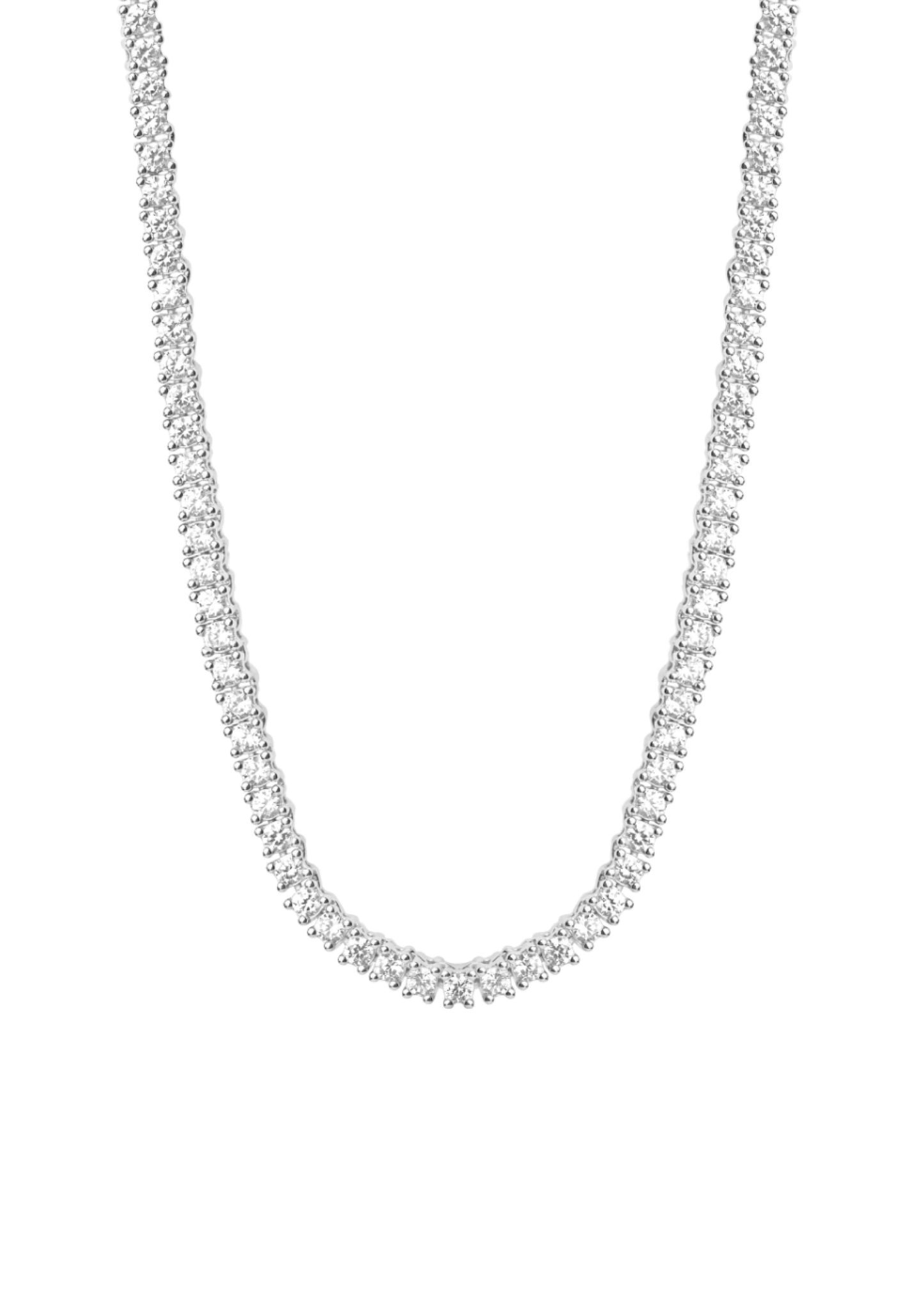 Tennis Necklace Silver