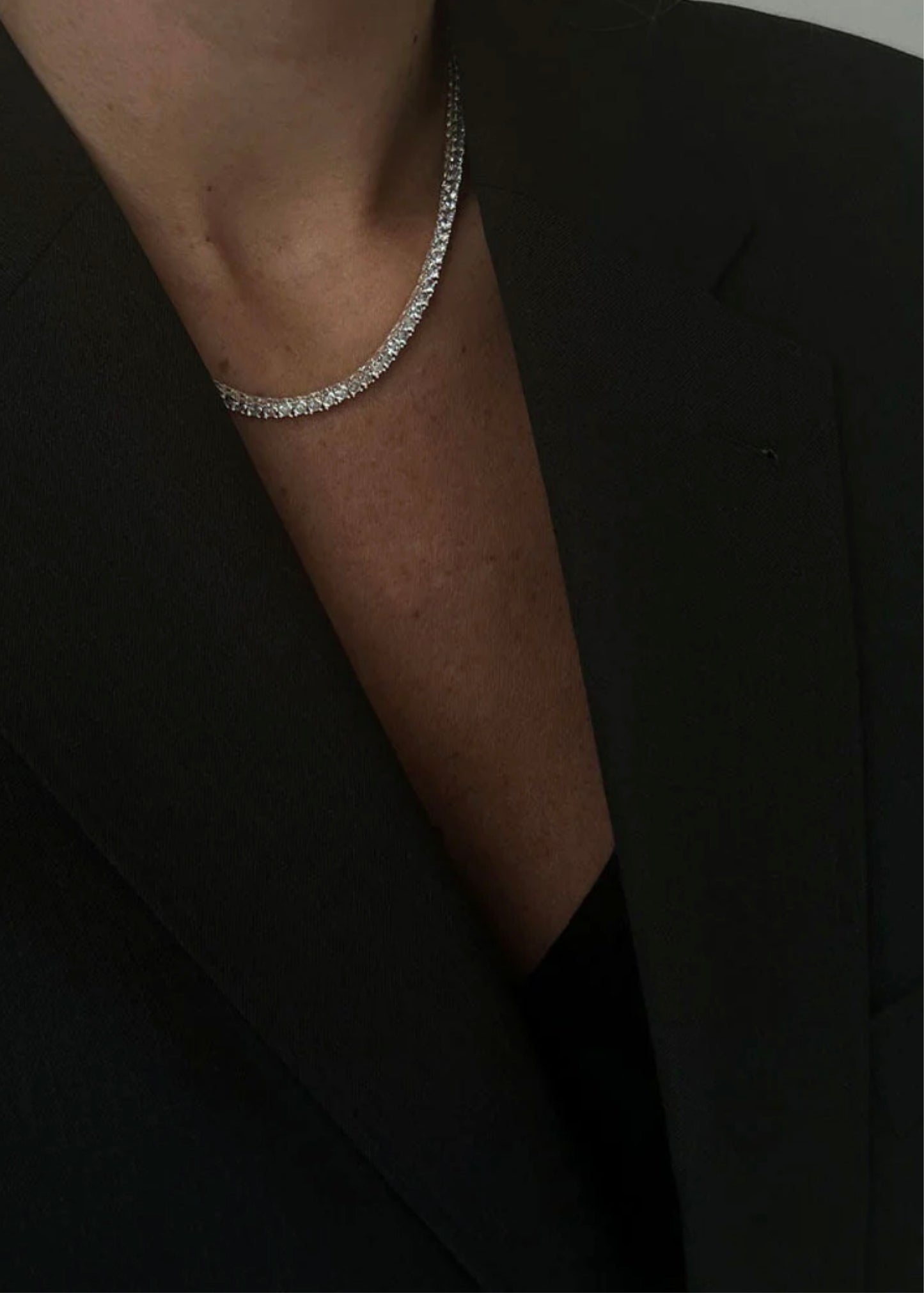 Tennis Necklace Silver