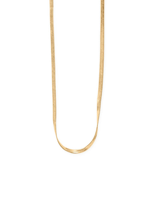 Thin Snake Chain Necklace Gold