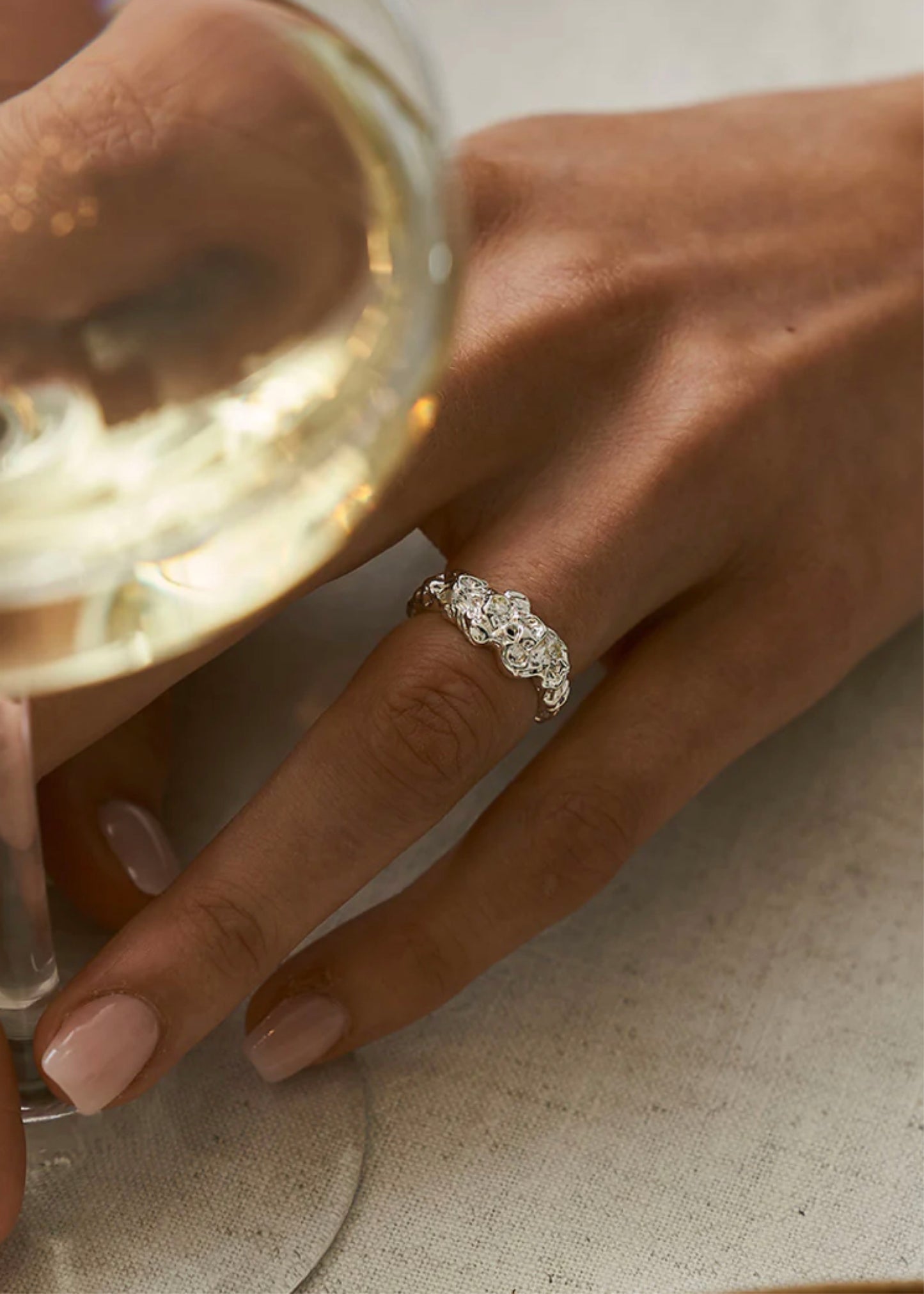 Structured Ring Silver
