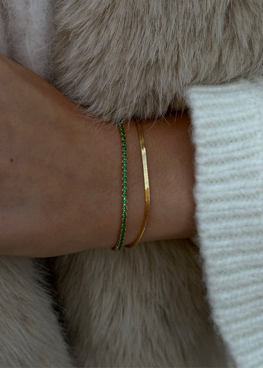 Thin Snake Chain Bracelet Gold
