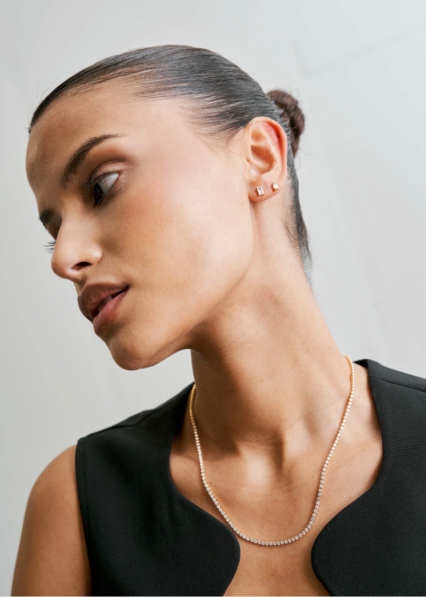 Thin Tennis Necklace