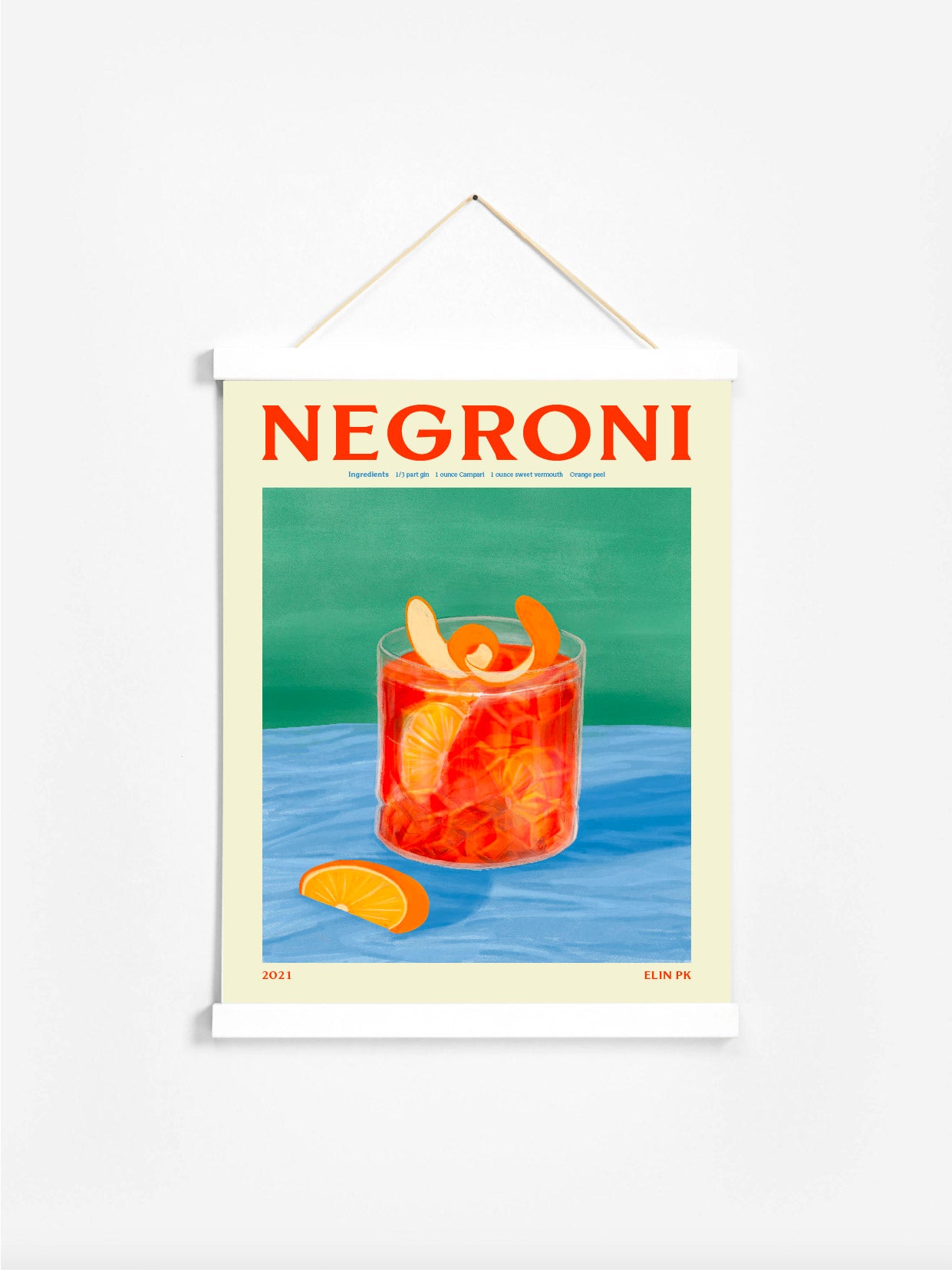 White Poster Hanger