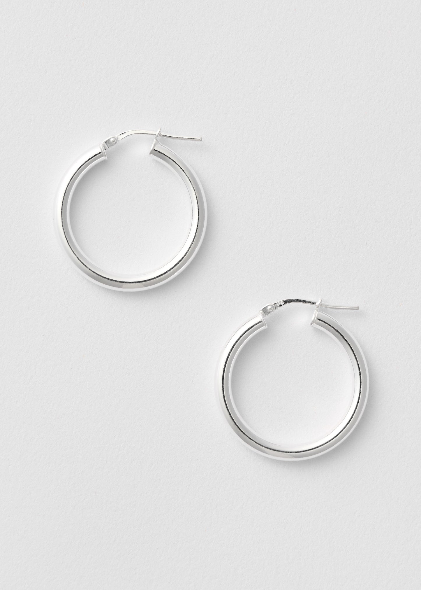 Isabelle Silver Hoops 20mm