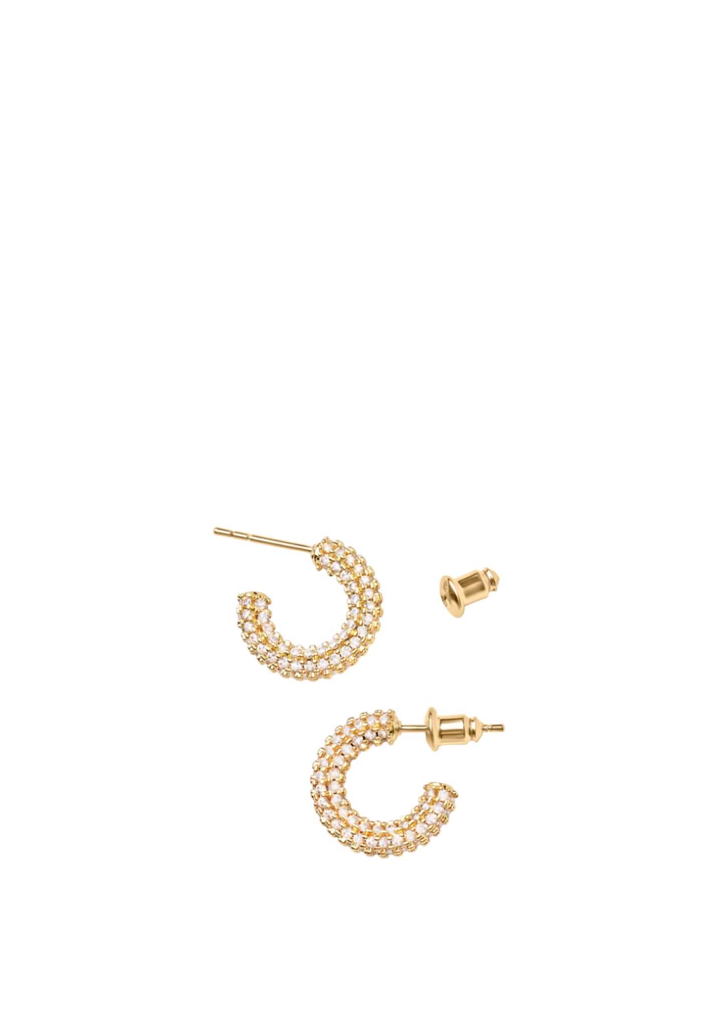 15mm Pave Hoops