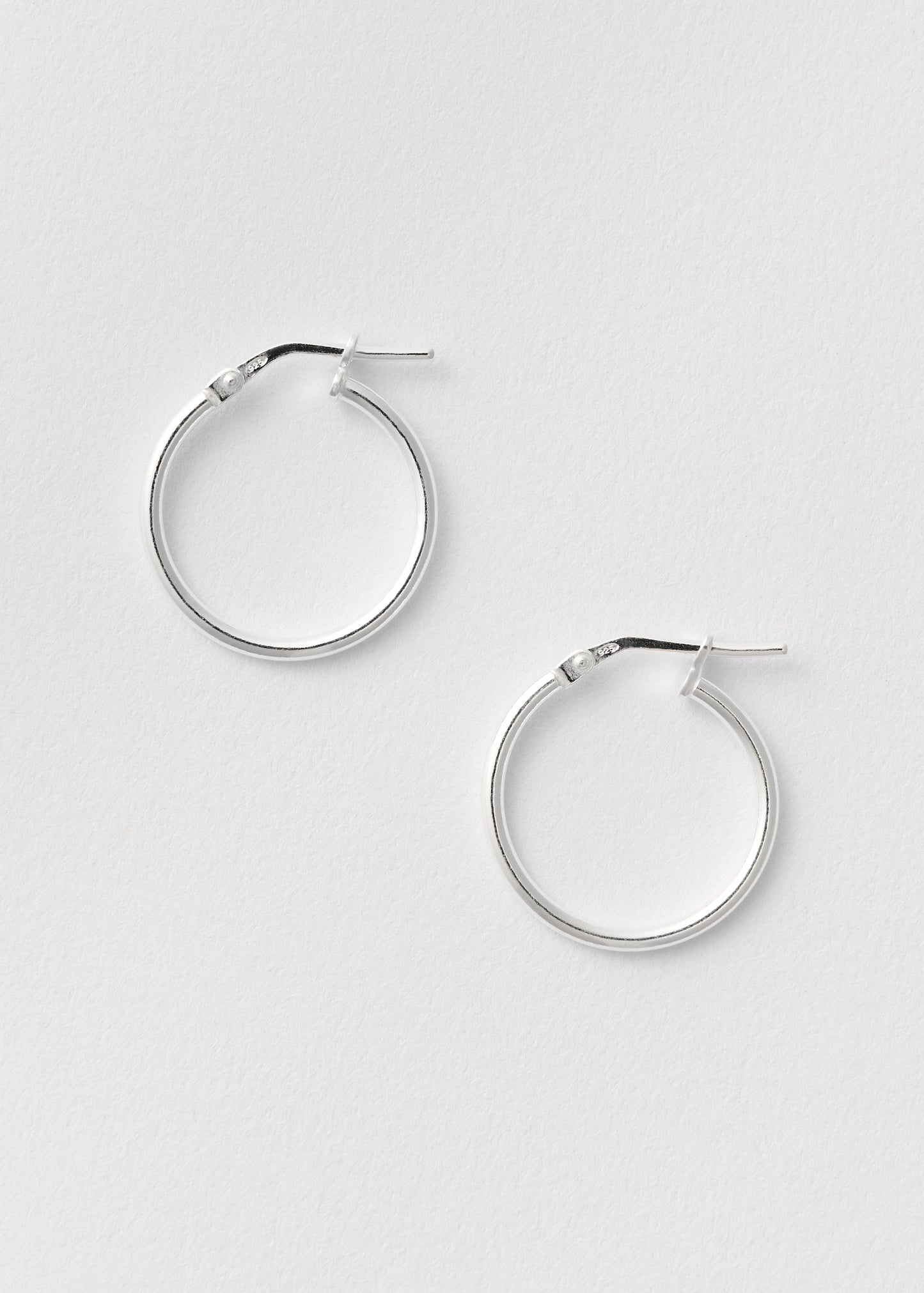 Ida Silver Hoops 15mm