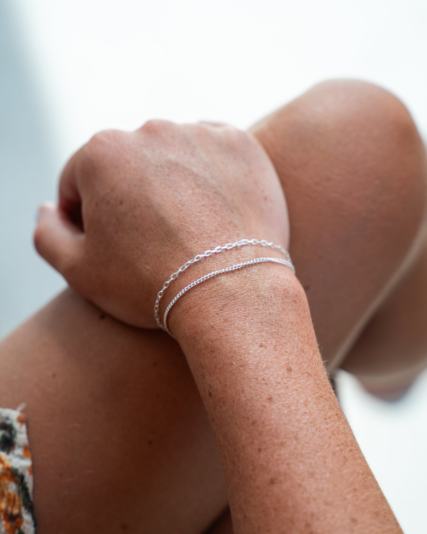 Pansar Bracelet 1mm Silver