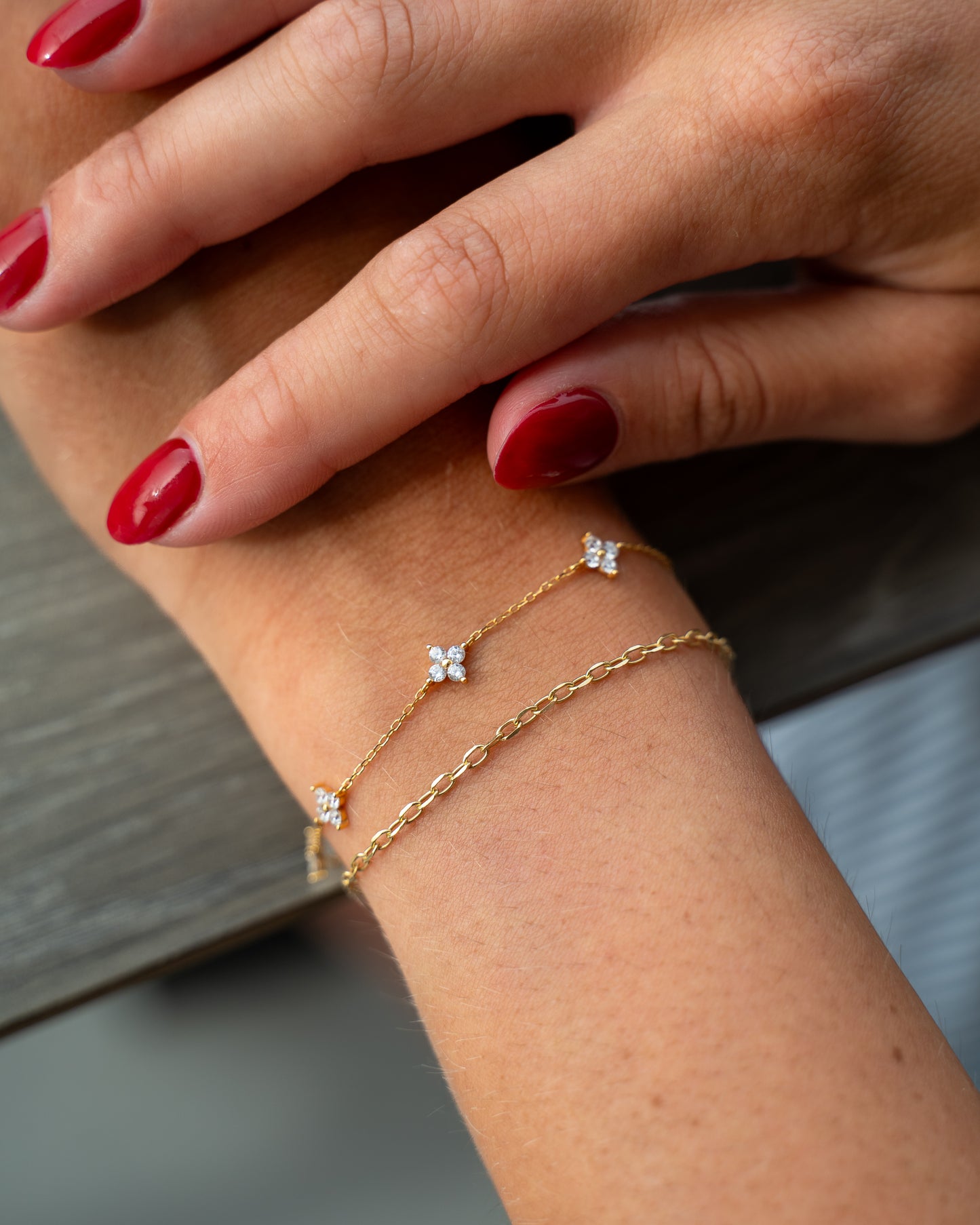 Anchor Bracelet 1mm Silver