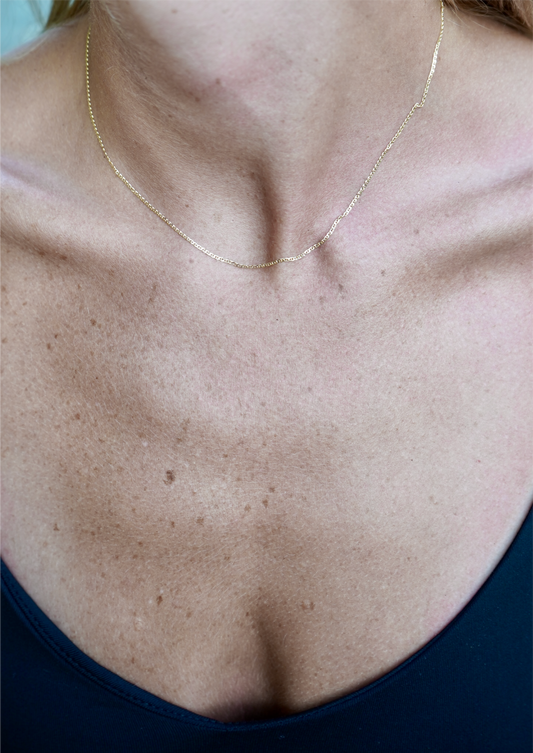 Thin Tiger Chain 14k gold
