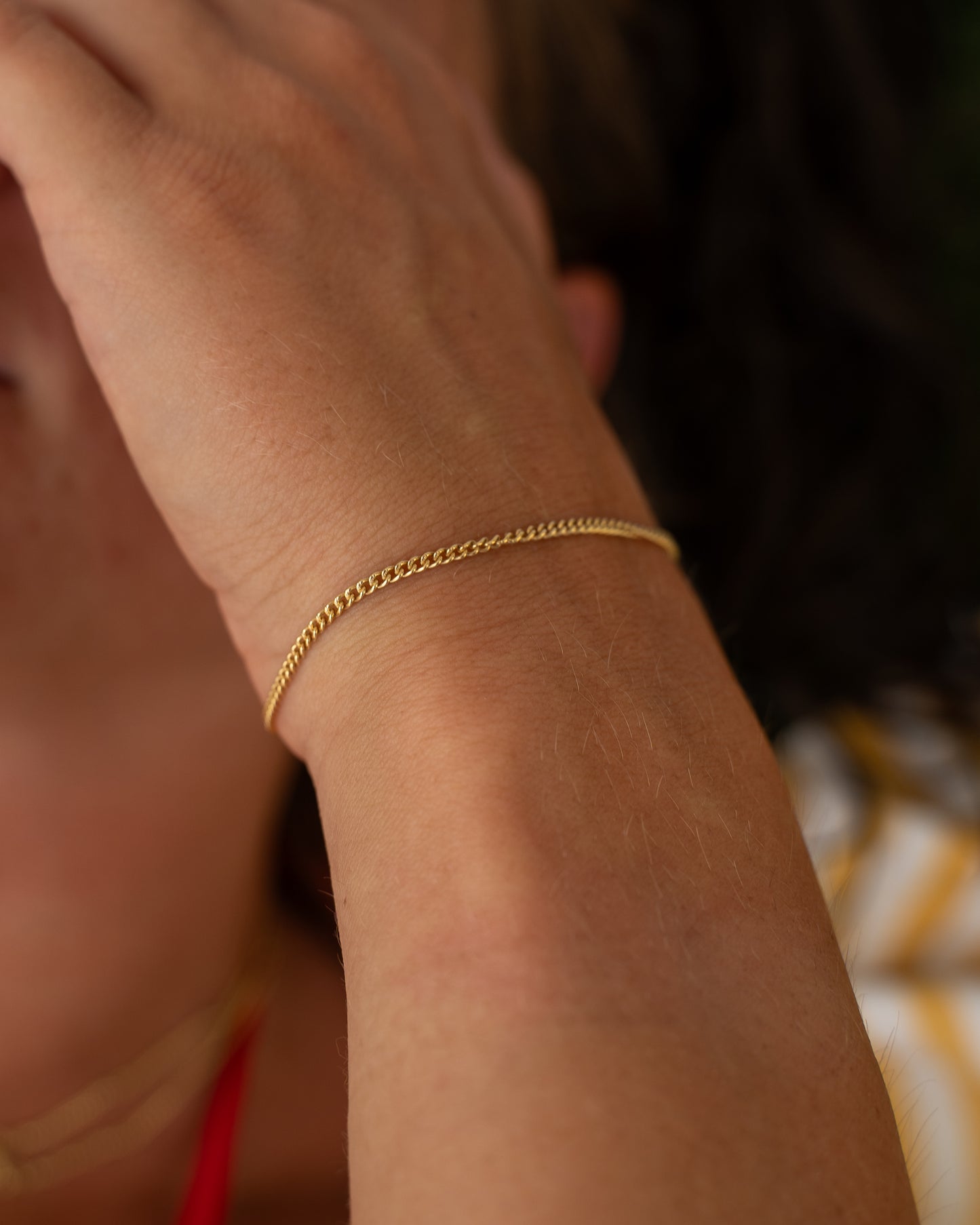 Pansar Bracelet 1mm Gold