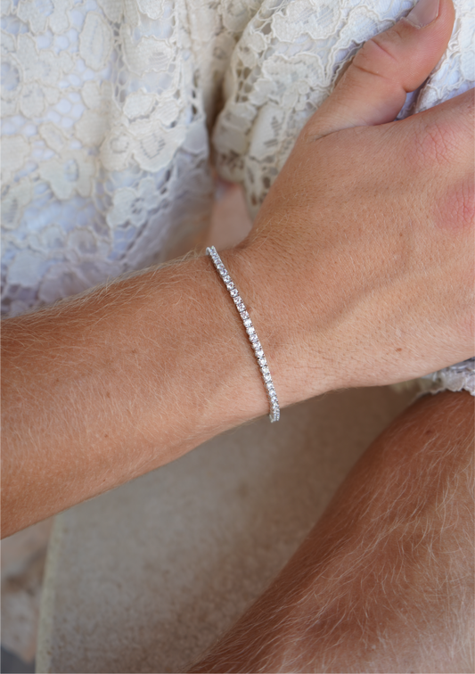 Silver Tennis Bracelet 2,5mm