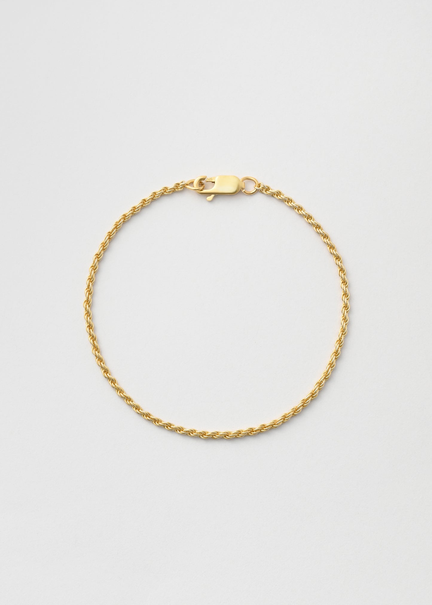 Gold Cordell Bracelet 2mm