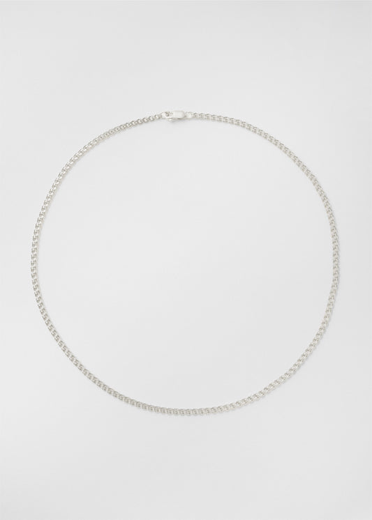 Thin Silver Bismarck Necklace