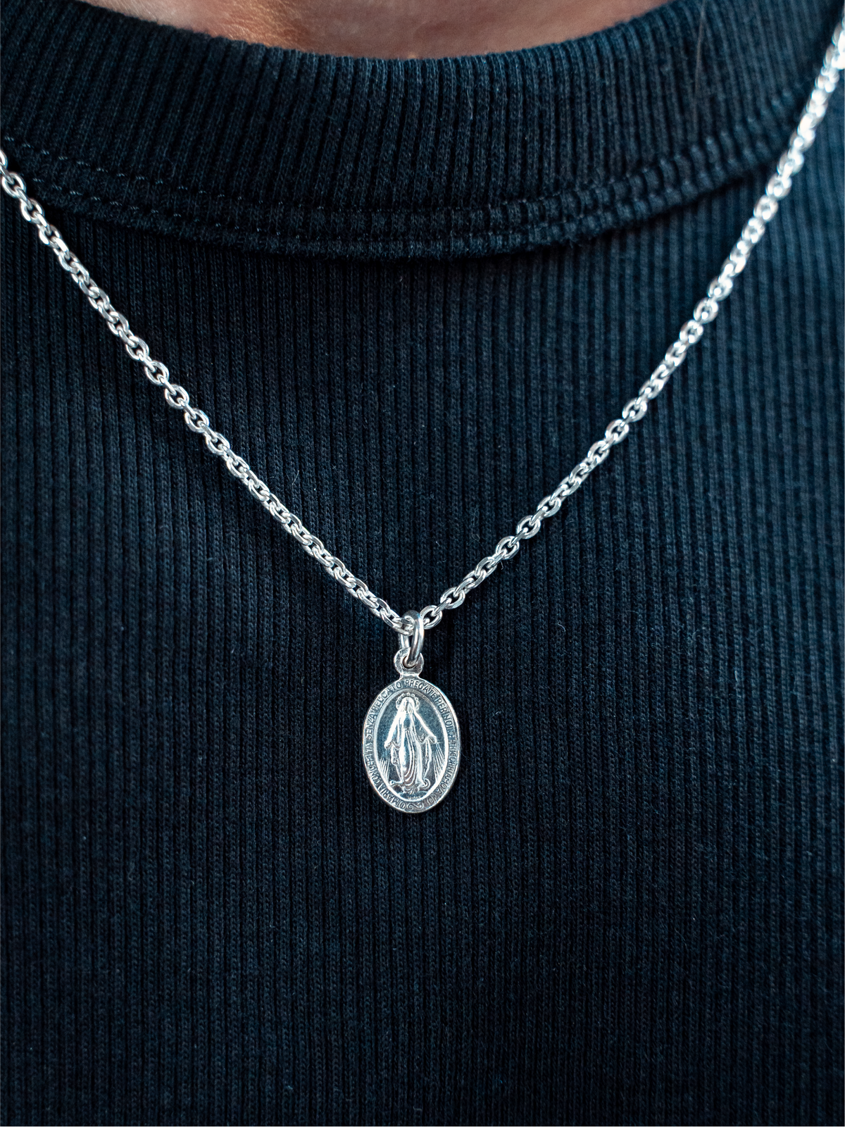 Jesus Necklace Silver