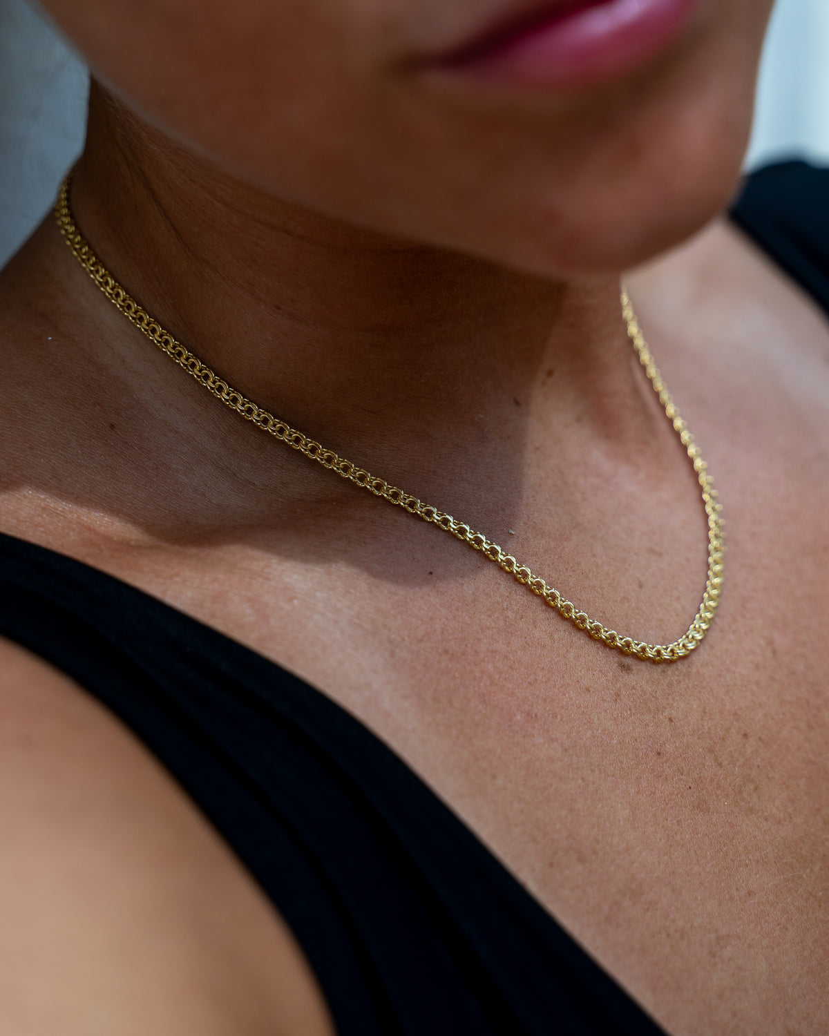 Bismarck Necklace 2mm Gold