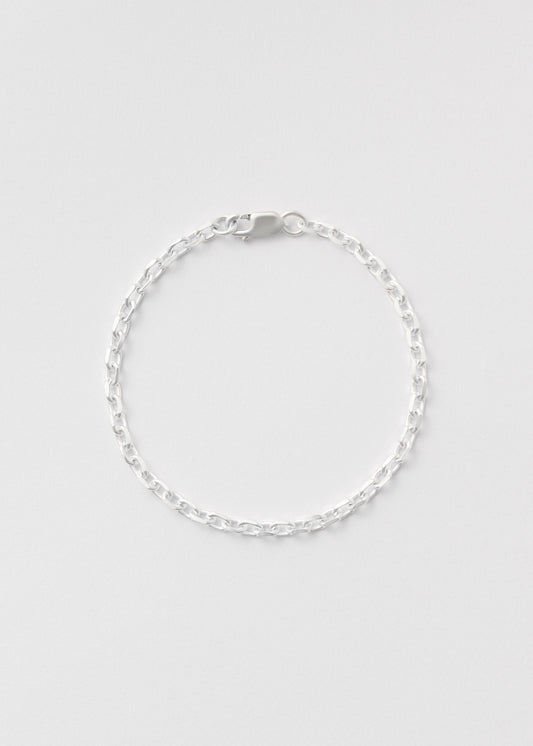 Thin silver Anchor bracelet