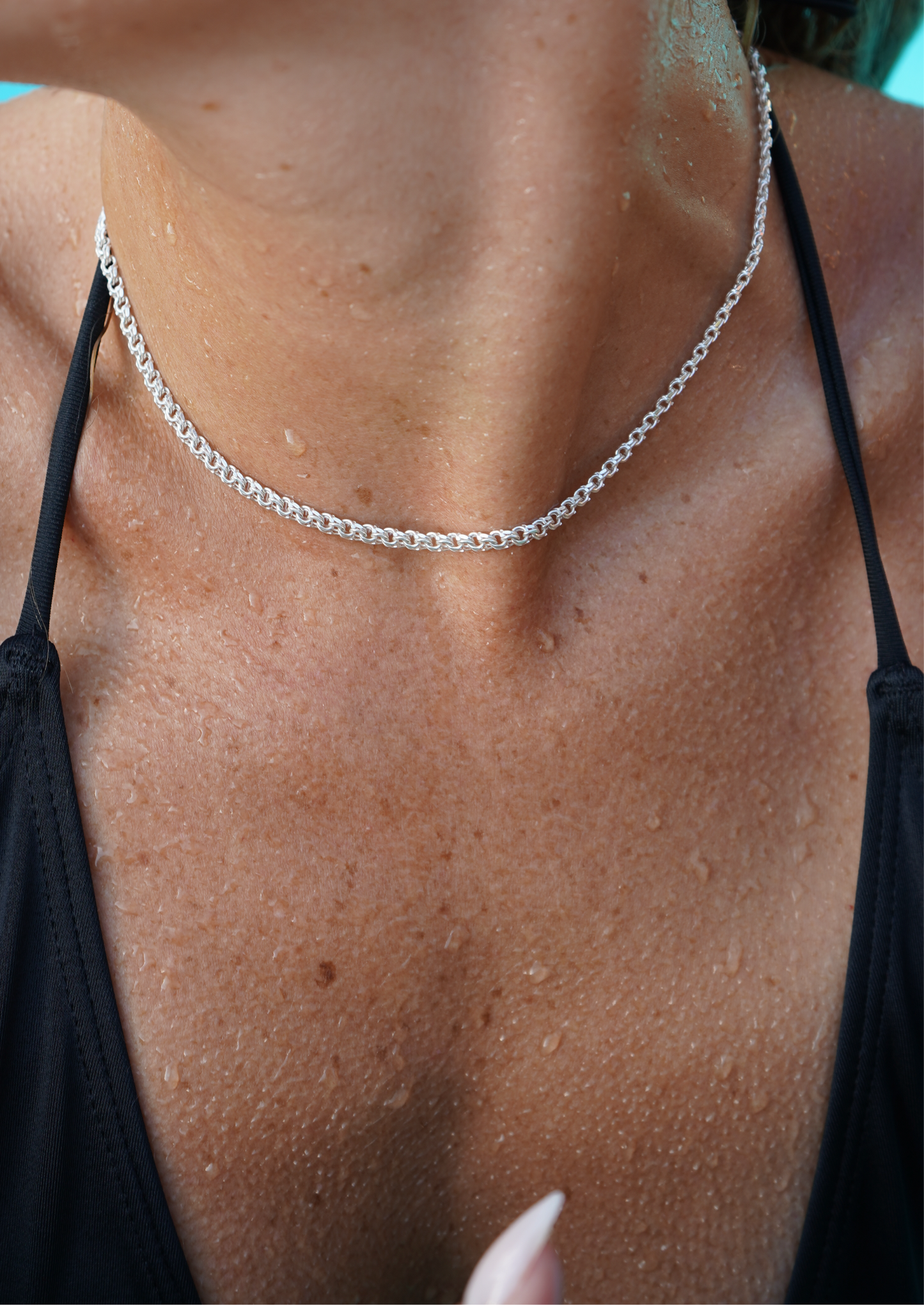 3mm Bismarck Necklace Silver
