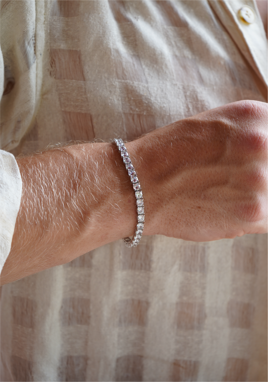 Silver Tennis Bracelet 4,5mm