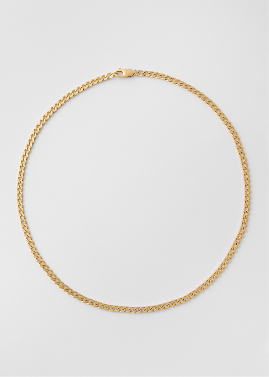 Gold Pansar Necklace 4mm