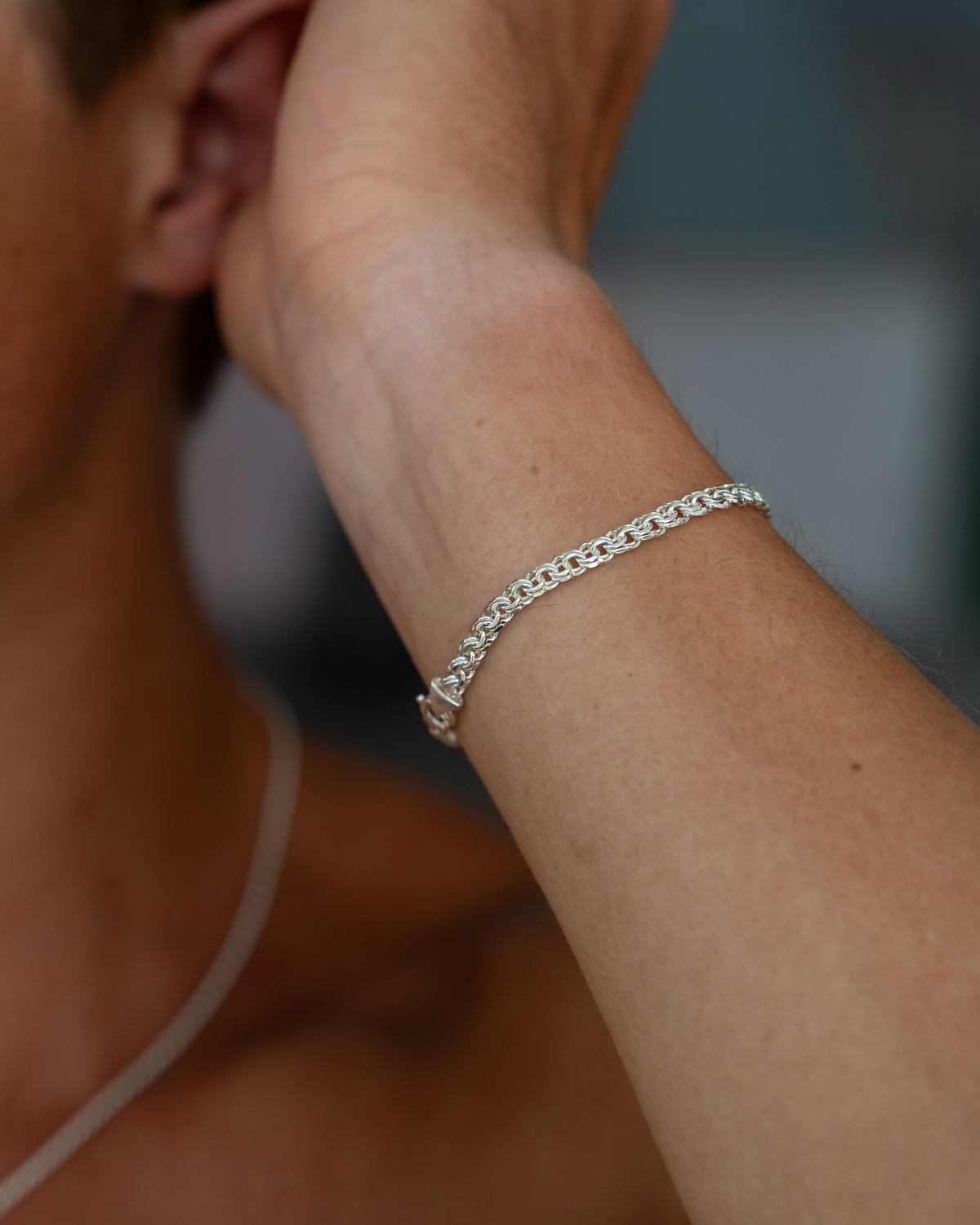 Bismarck Bracelet 4mm Silver