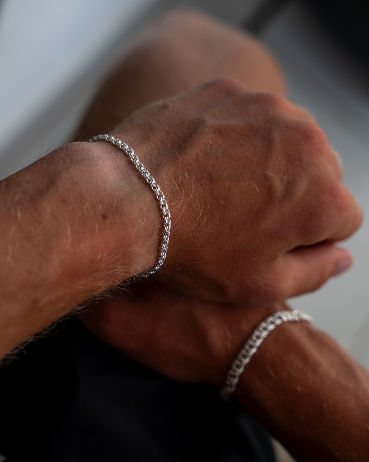 Bismarck Bracelet 4mm Silver