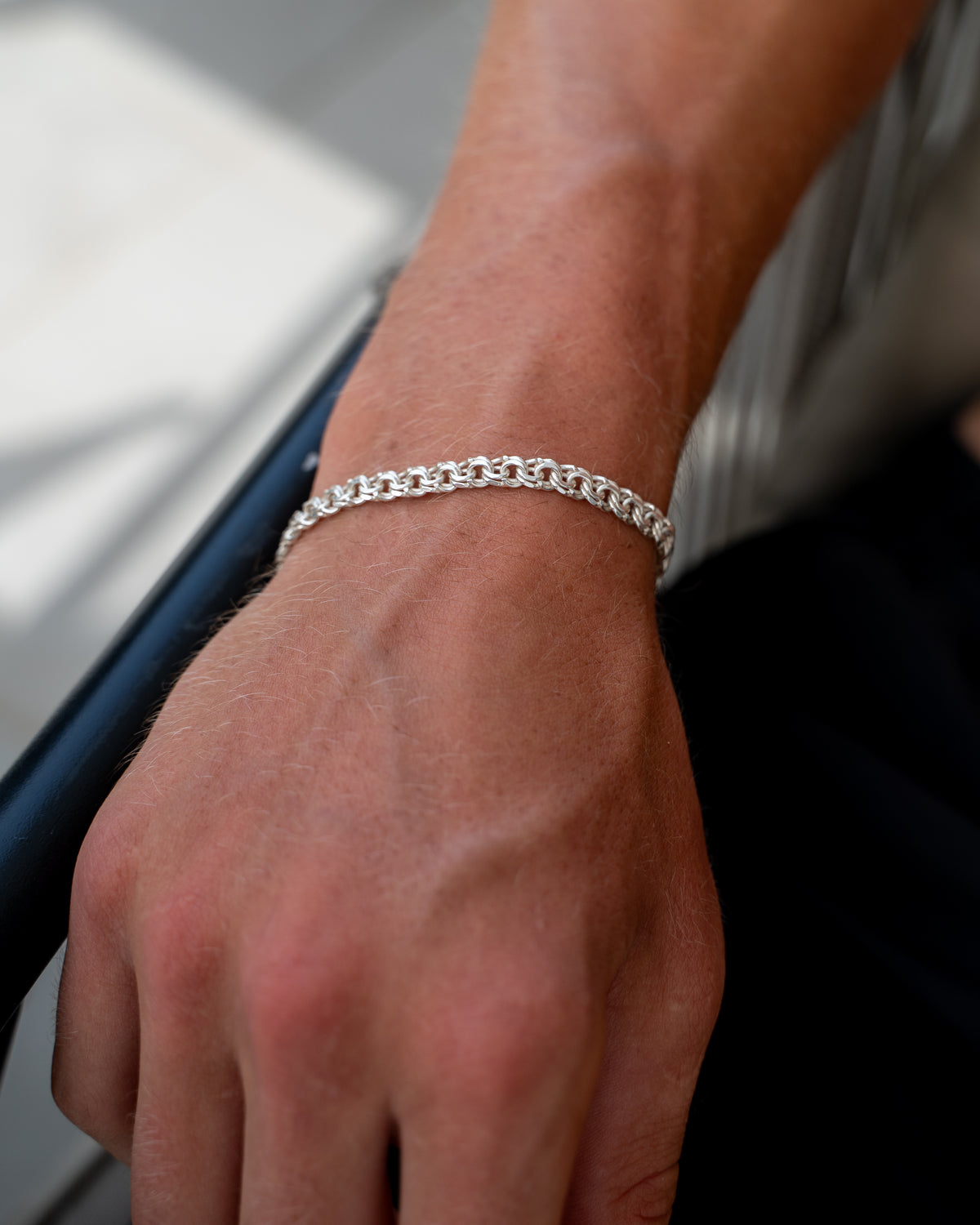 Bismarck Bracelet 5mm Silver