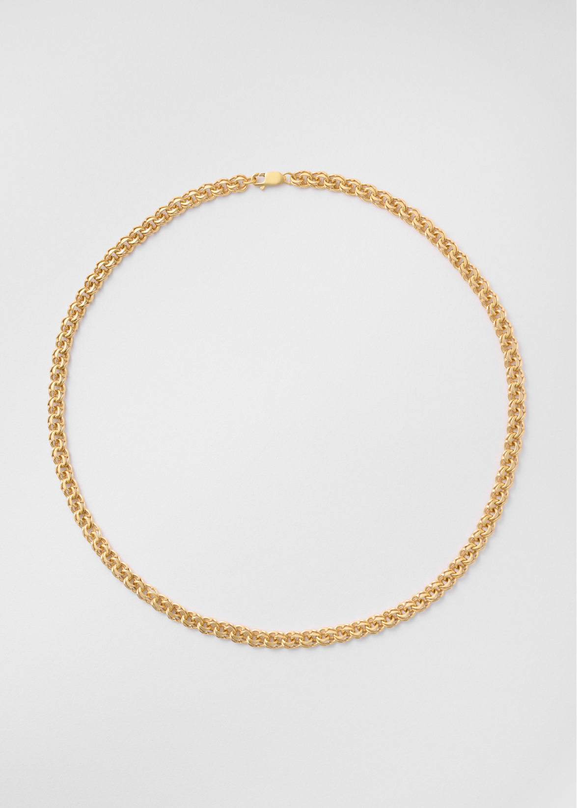 6mm thick bismarck necklace gold-plated