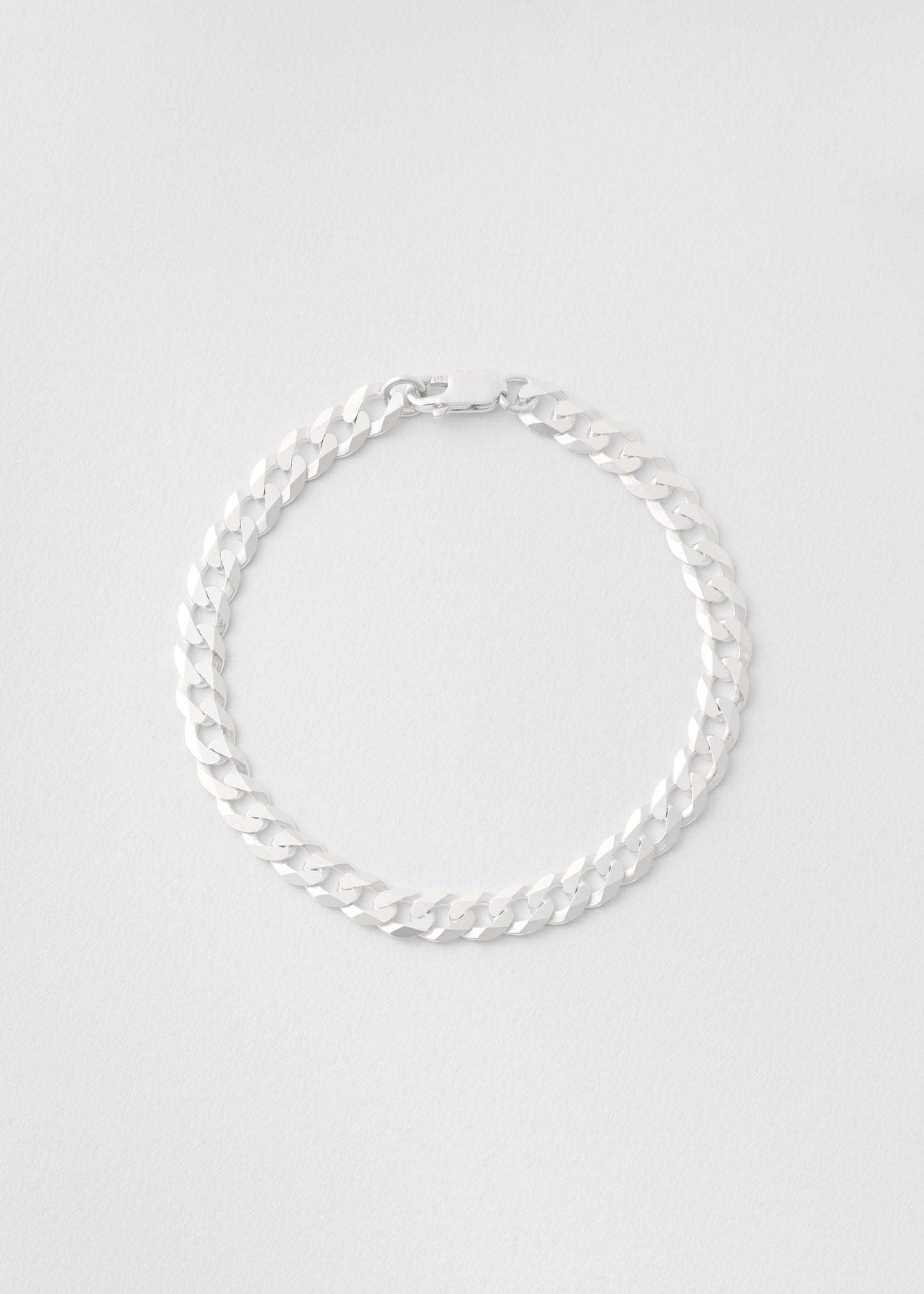 Silver Pansar Bracelet 6mm