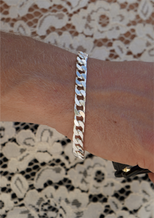 Silver Pansar Bracelet 8mm