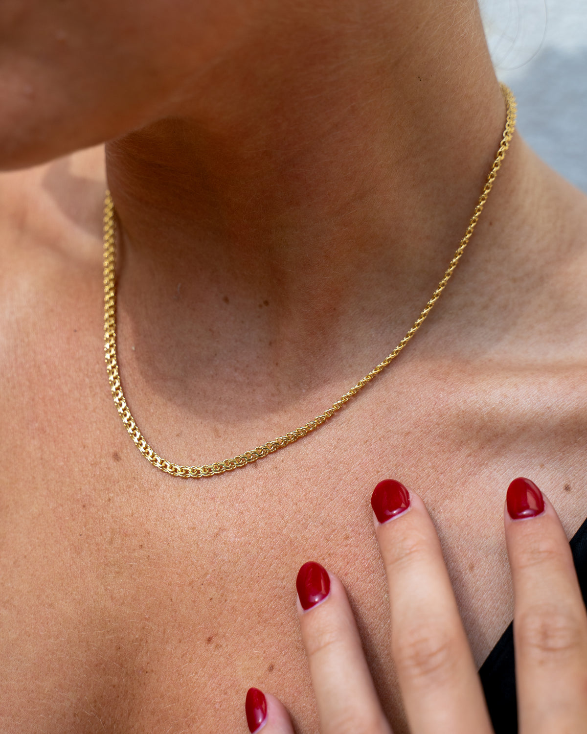 Bismarck Necklace 2mm Gold