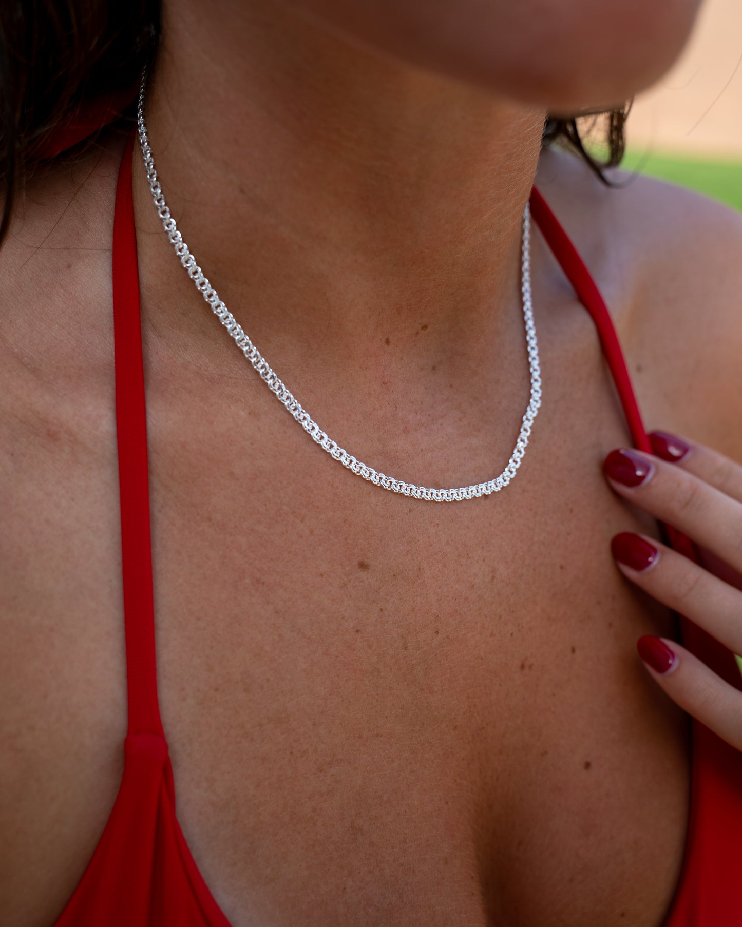 Bismarck Necklace 2mm Silver