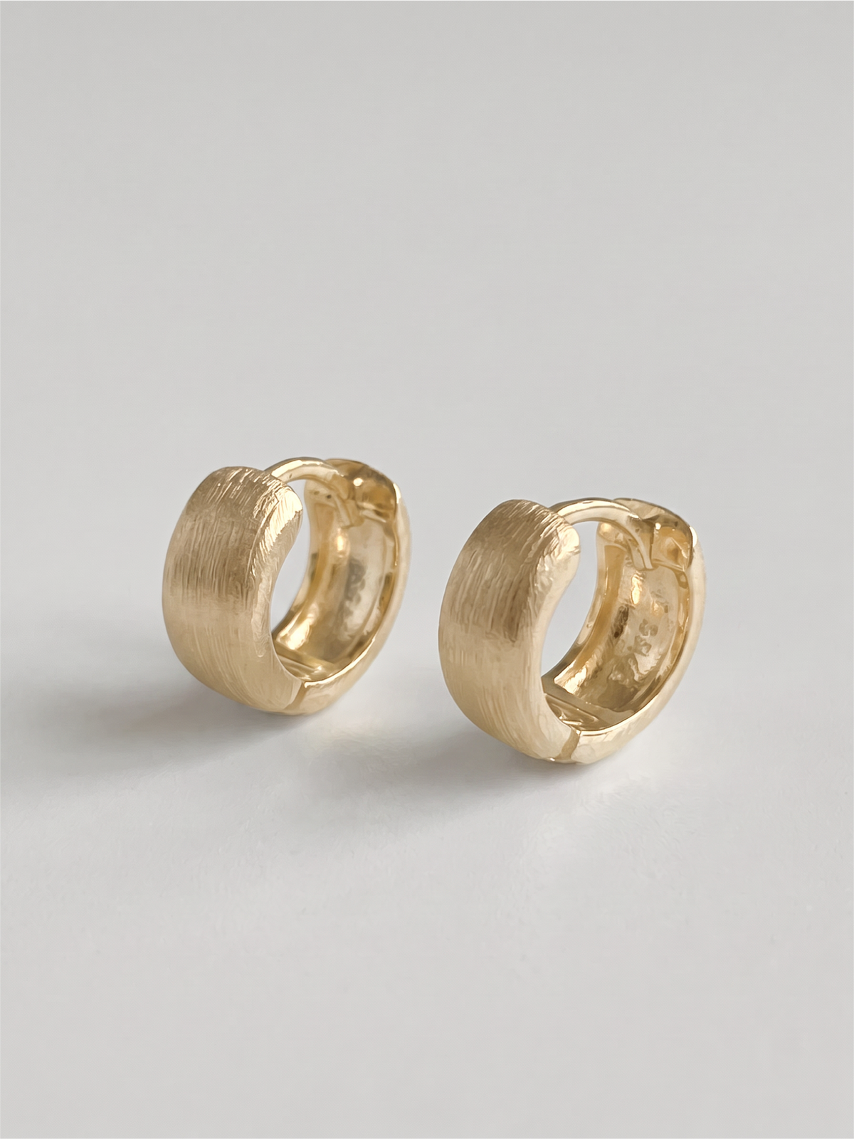 Brushed Mini Hoops