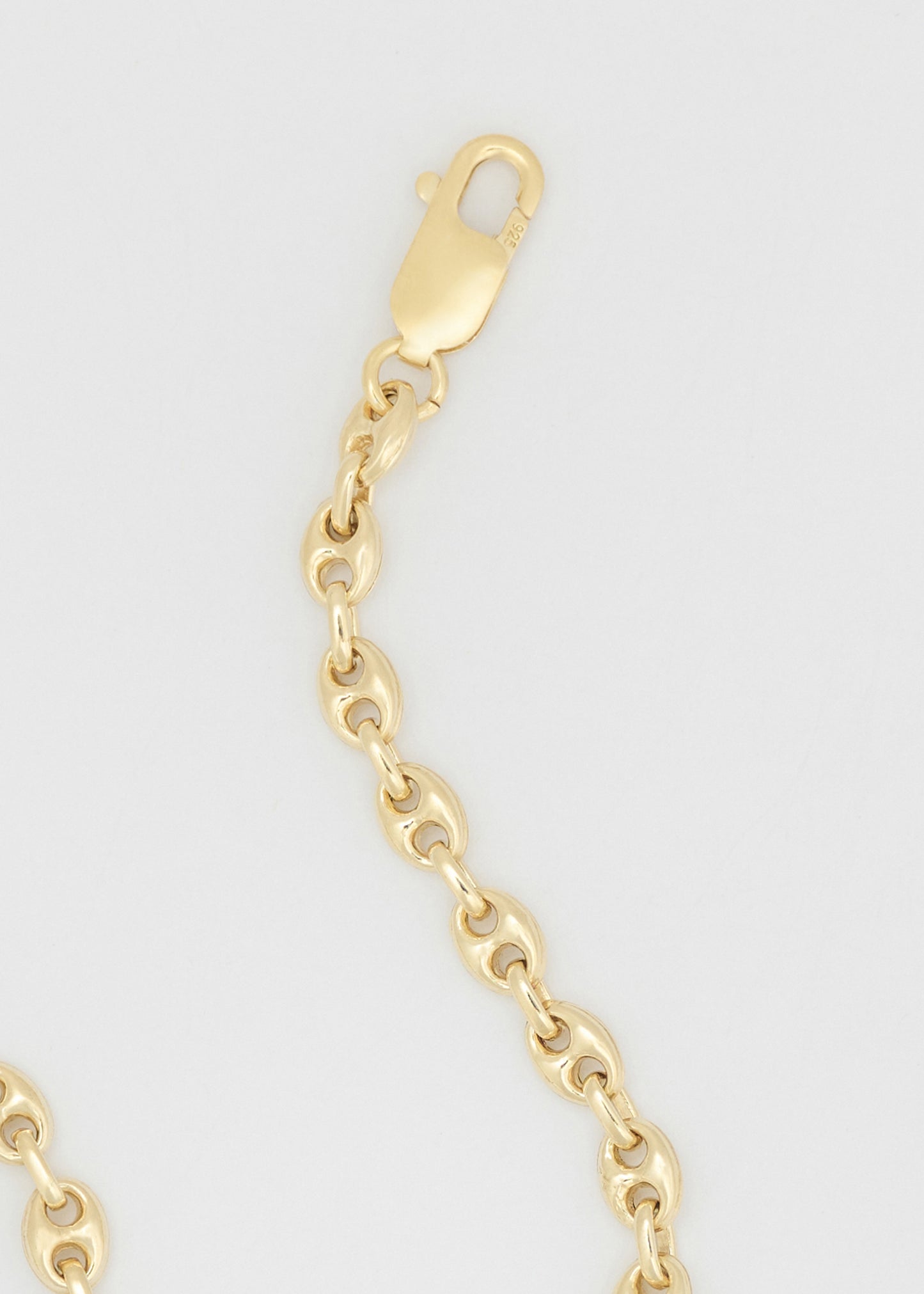 Gold Coffee Bean Bracelet 6mm