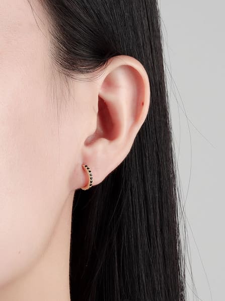 Colored Zirconia Hoops