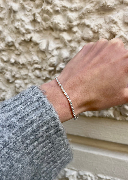 Silver Cordell Bracelet 2mm
