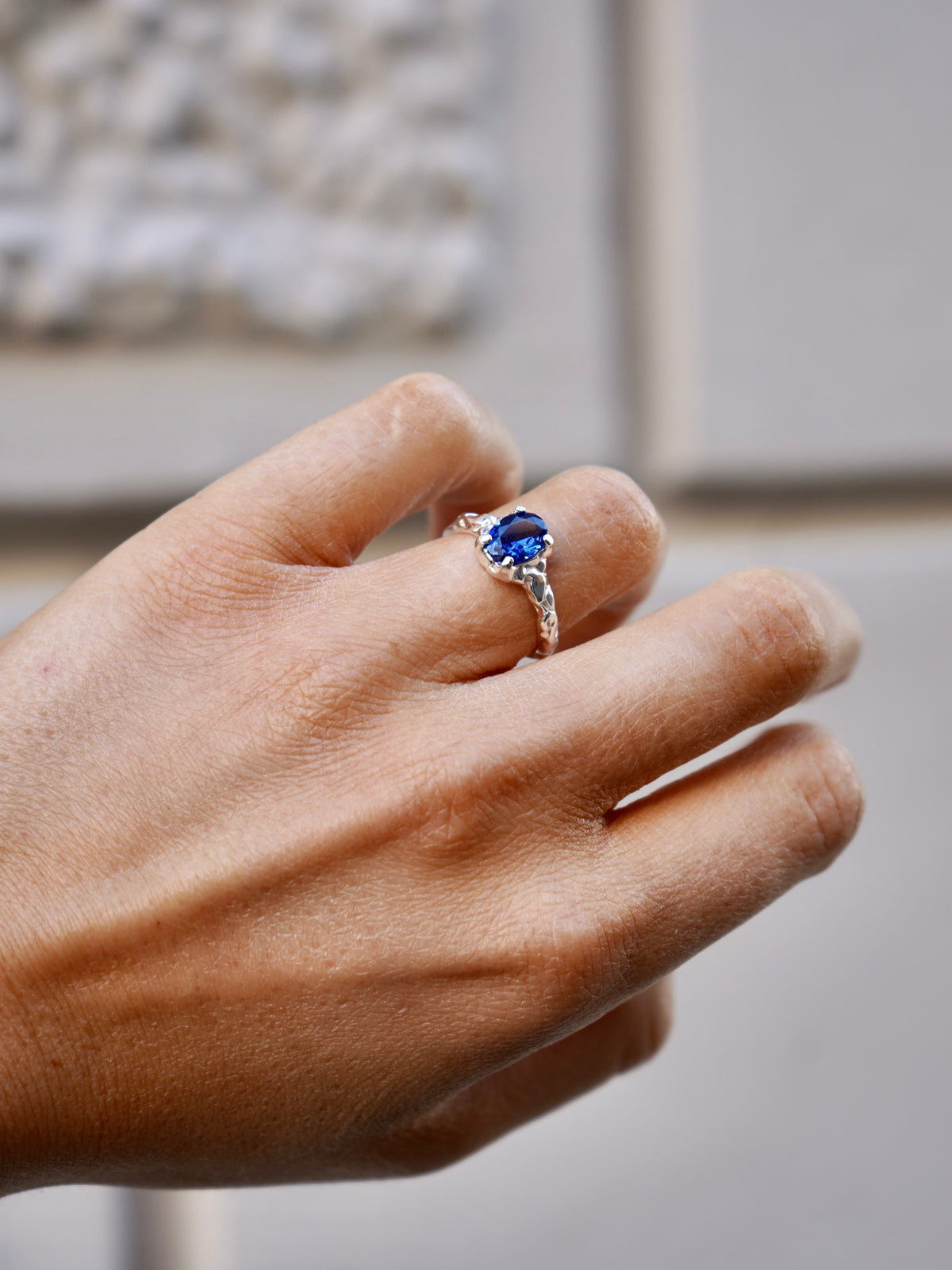 Blue Claw Ring
