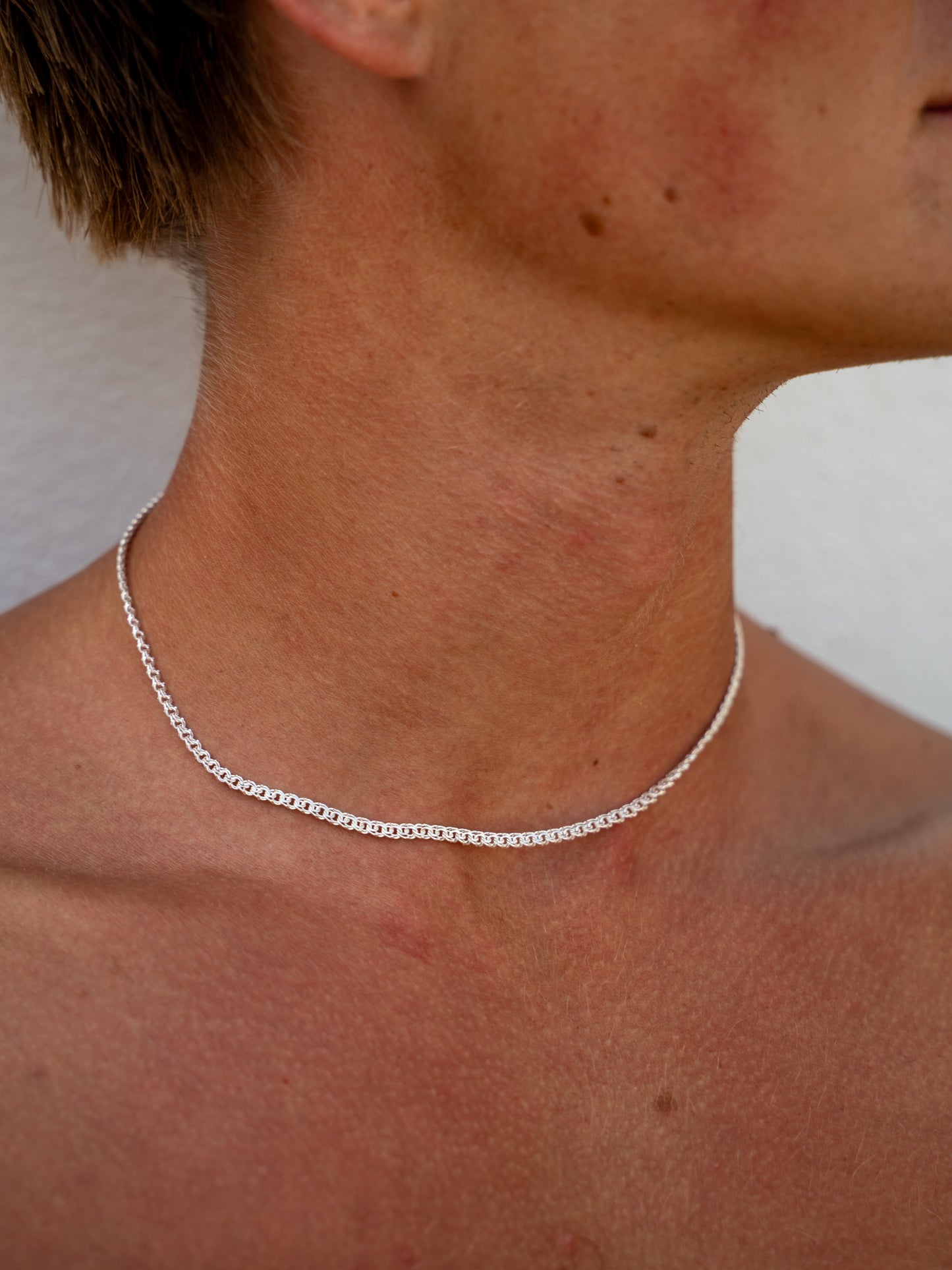Bismarck Necklace 2mm Silver