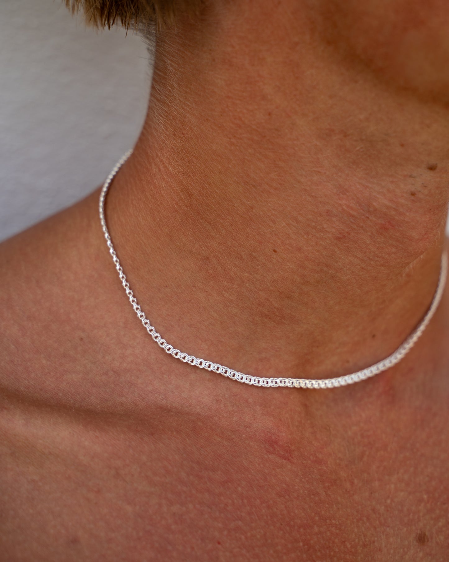 Bismarck Necklace 2mm Silver