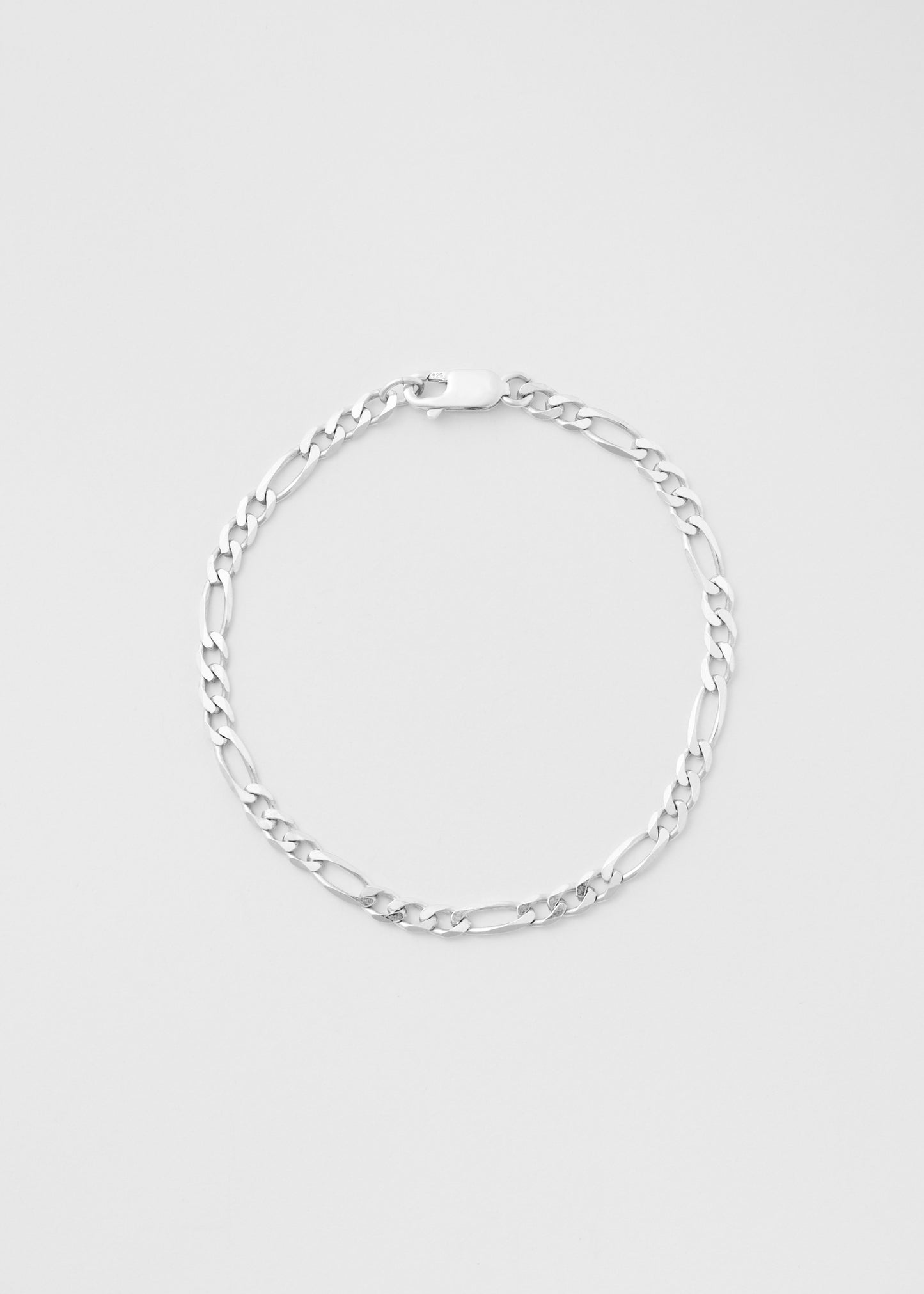 Silver Figaro Bracelet