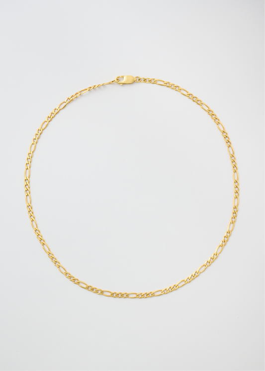 Gold Figaro Necklace 3mm