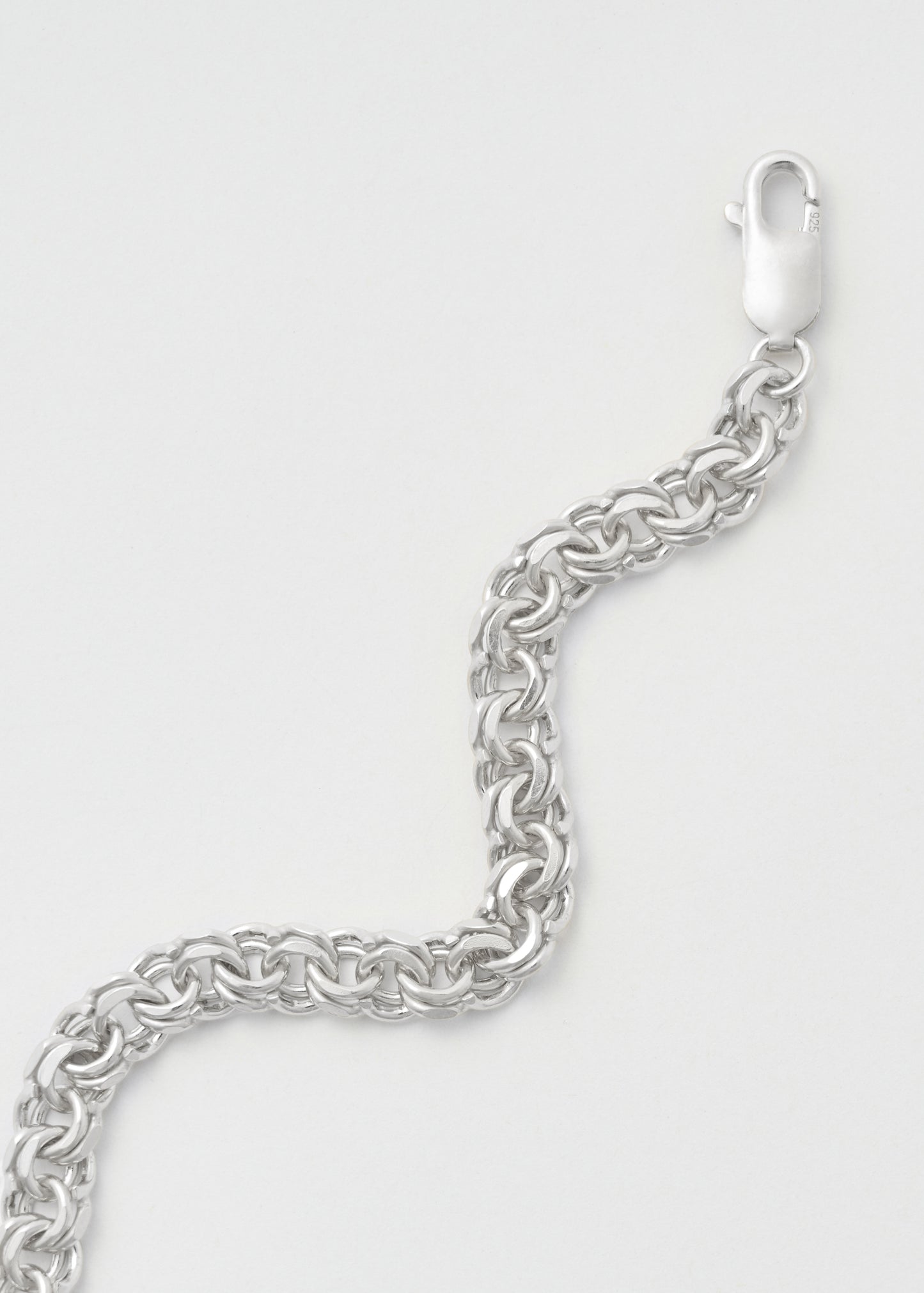 Silver Bismarck Necklace 8mm