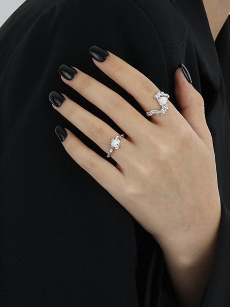 Goth Heart Ring