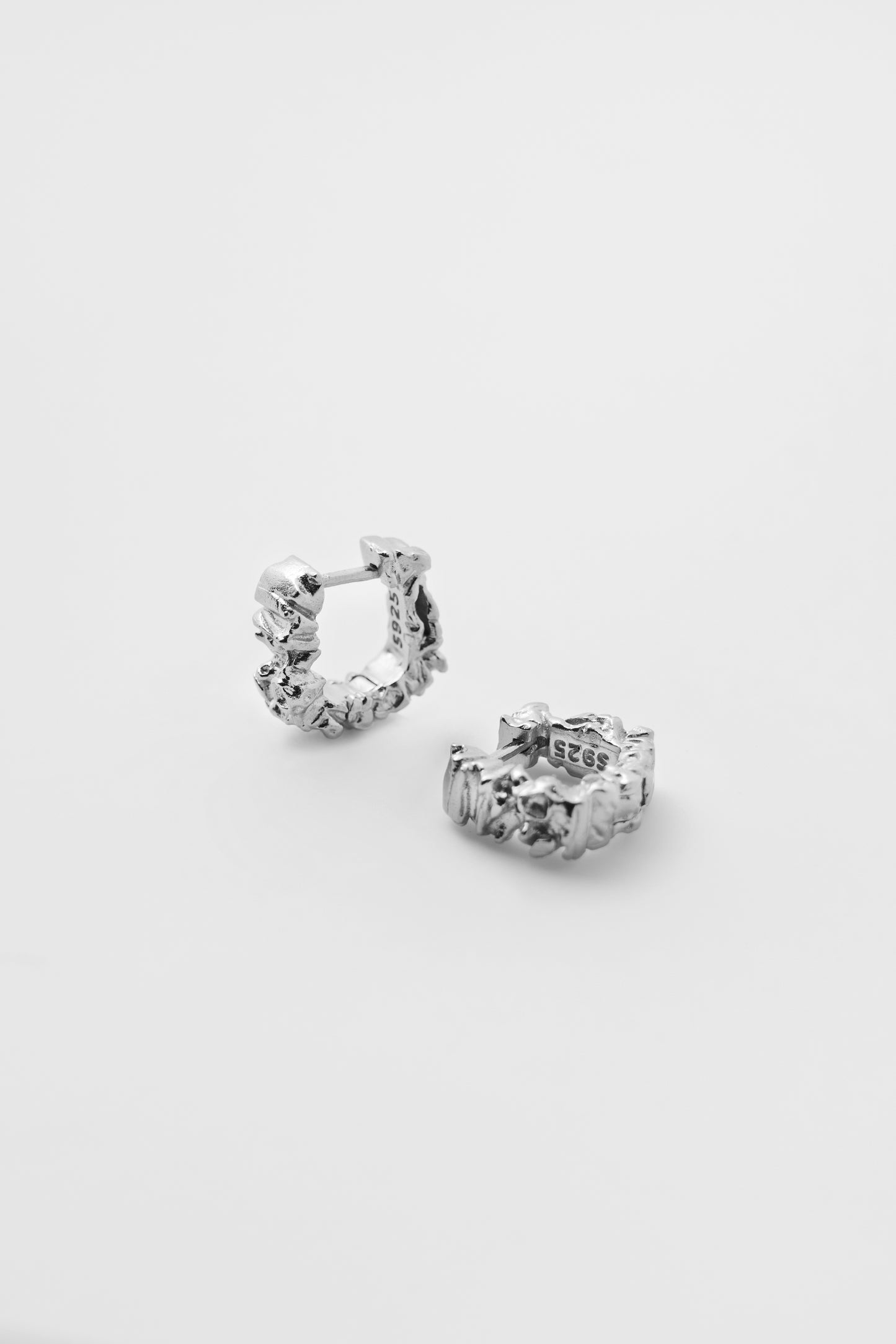 Honeycomb Earrings Silver