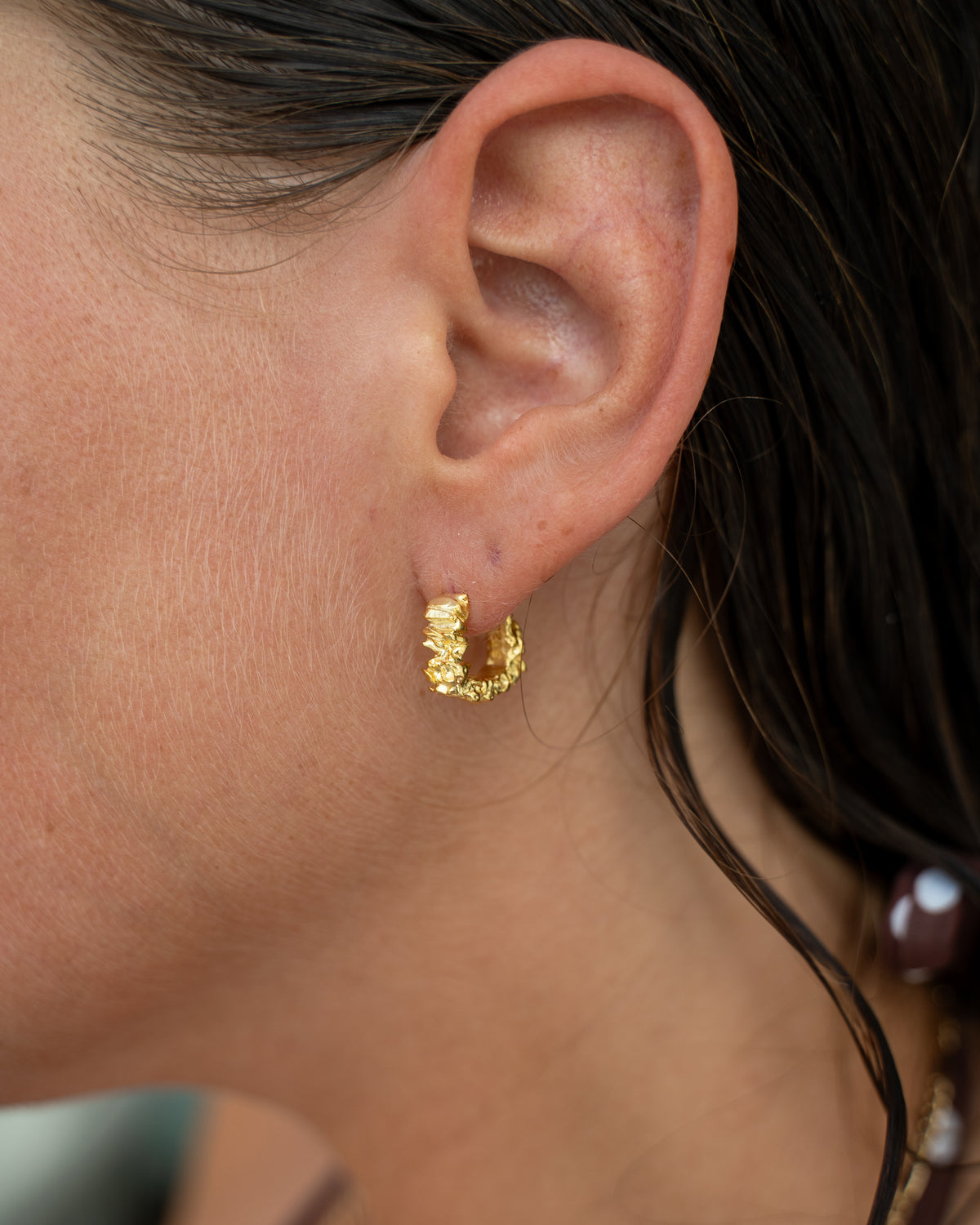 Honeycomb Earrings Gold
