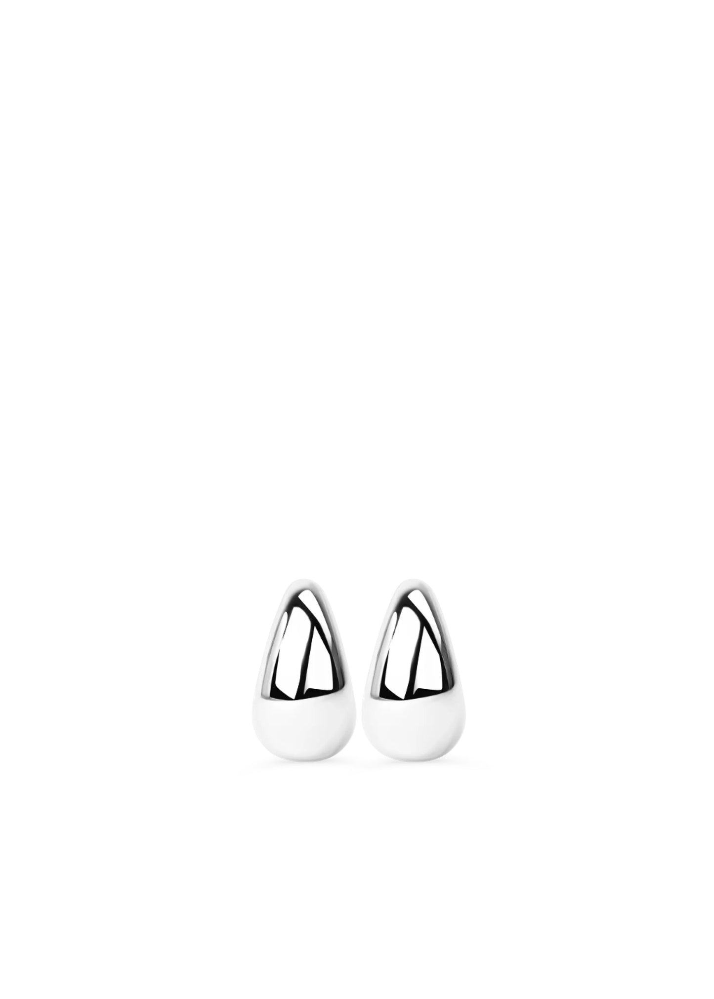 Midi Drop Earrings Silver