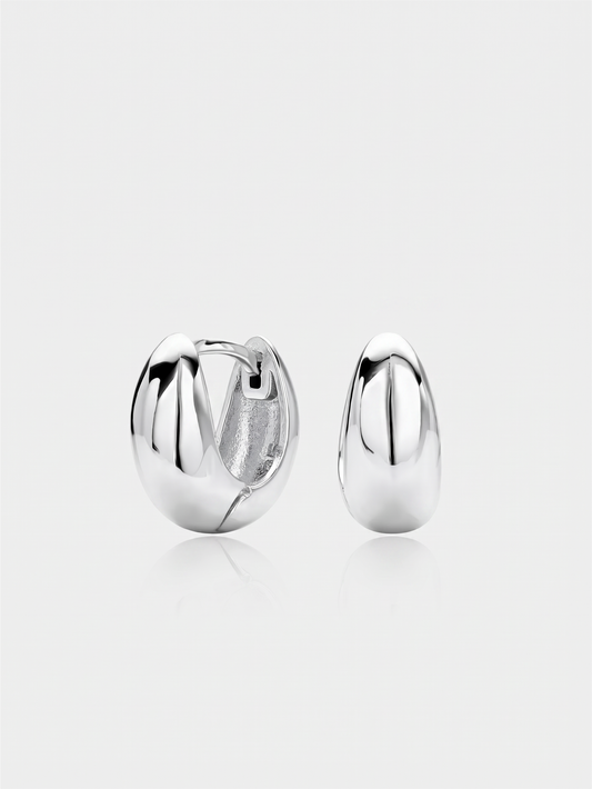 Mini Drop Earrings Silver